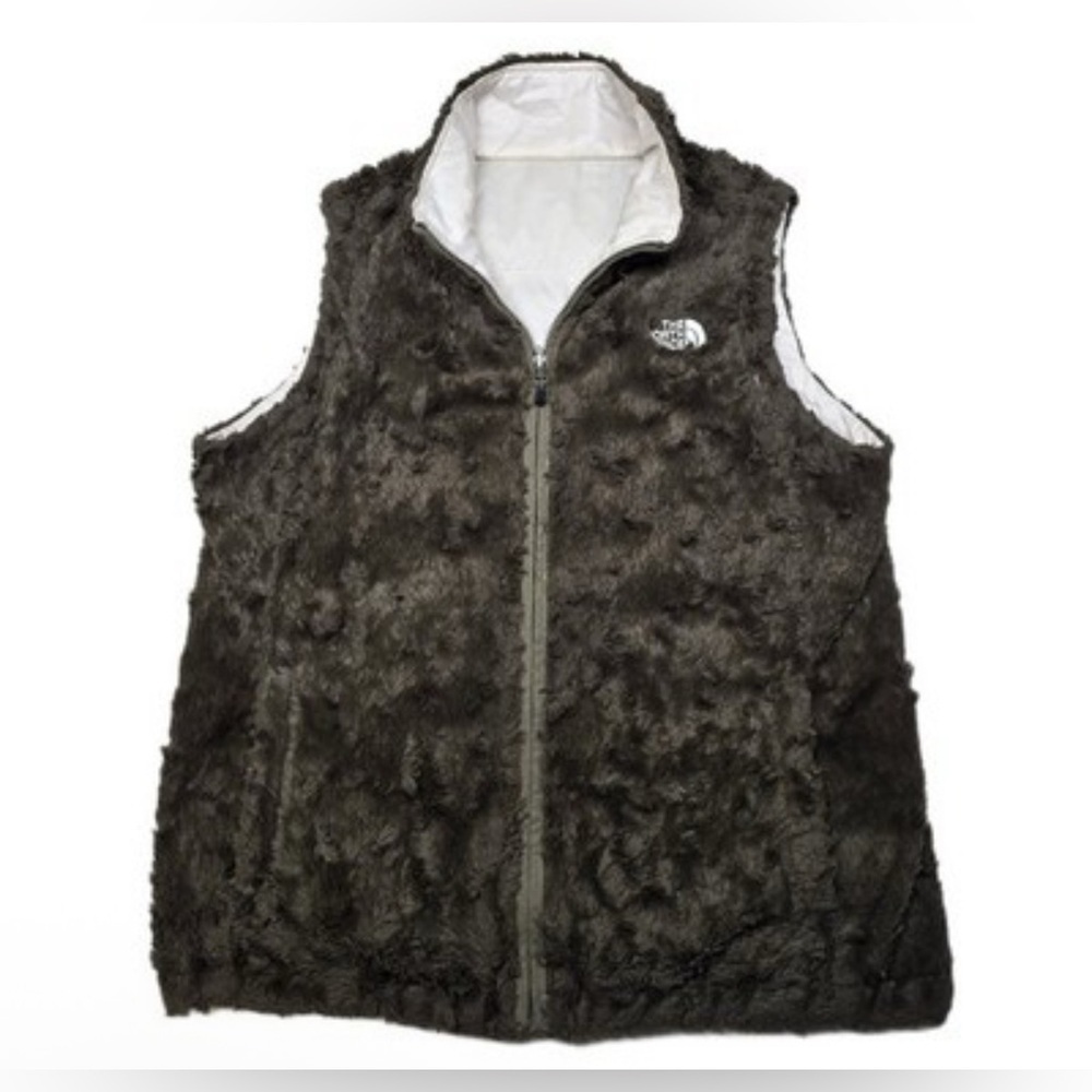 The North Face Dark Brown Fleece Vest, Interchangeable